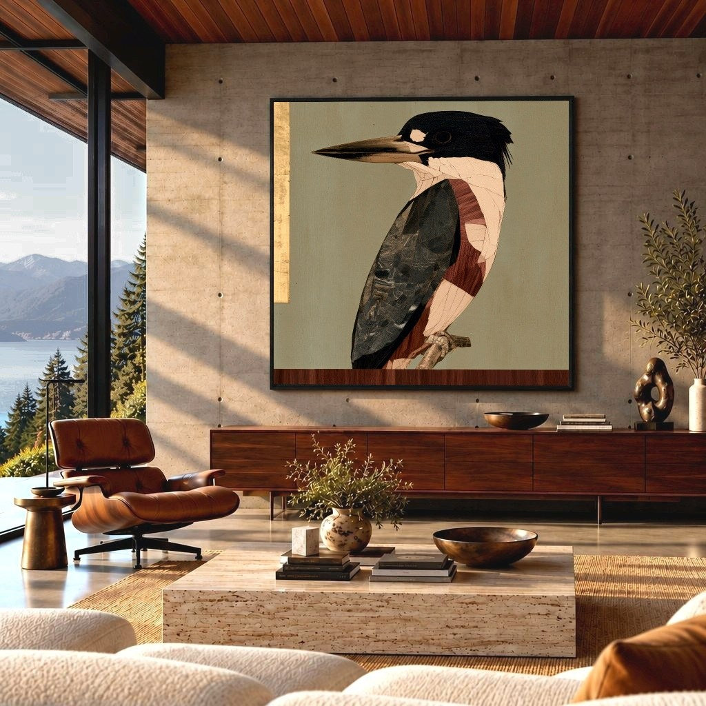 Kingfisher, Sage and Gold
