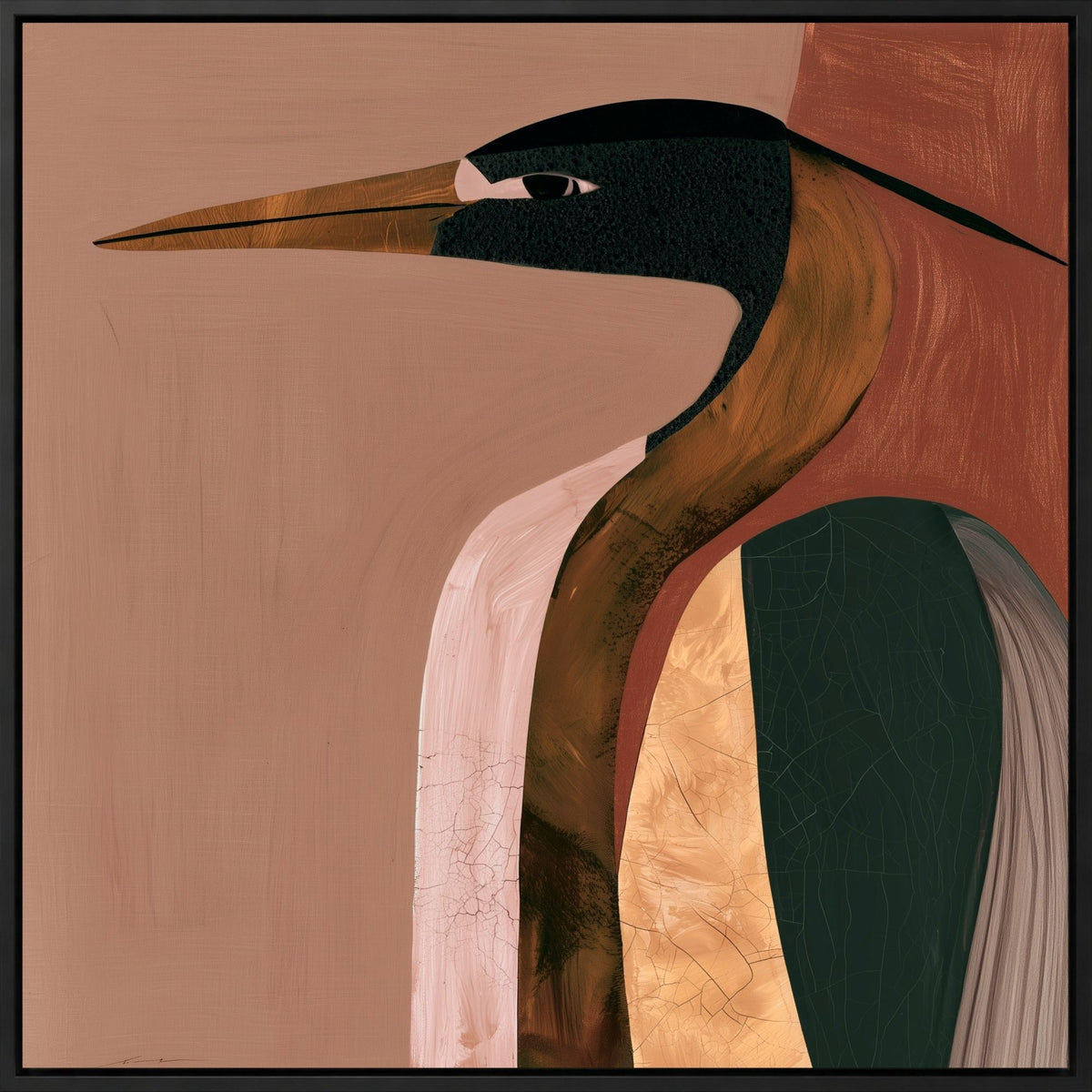 Heron in Terracotta