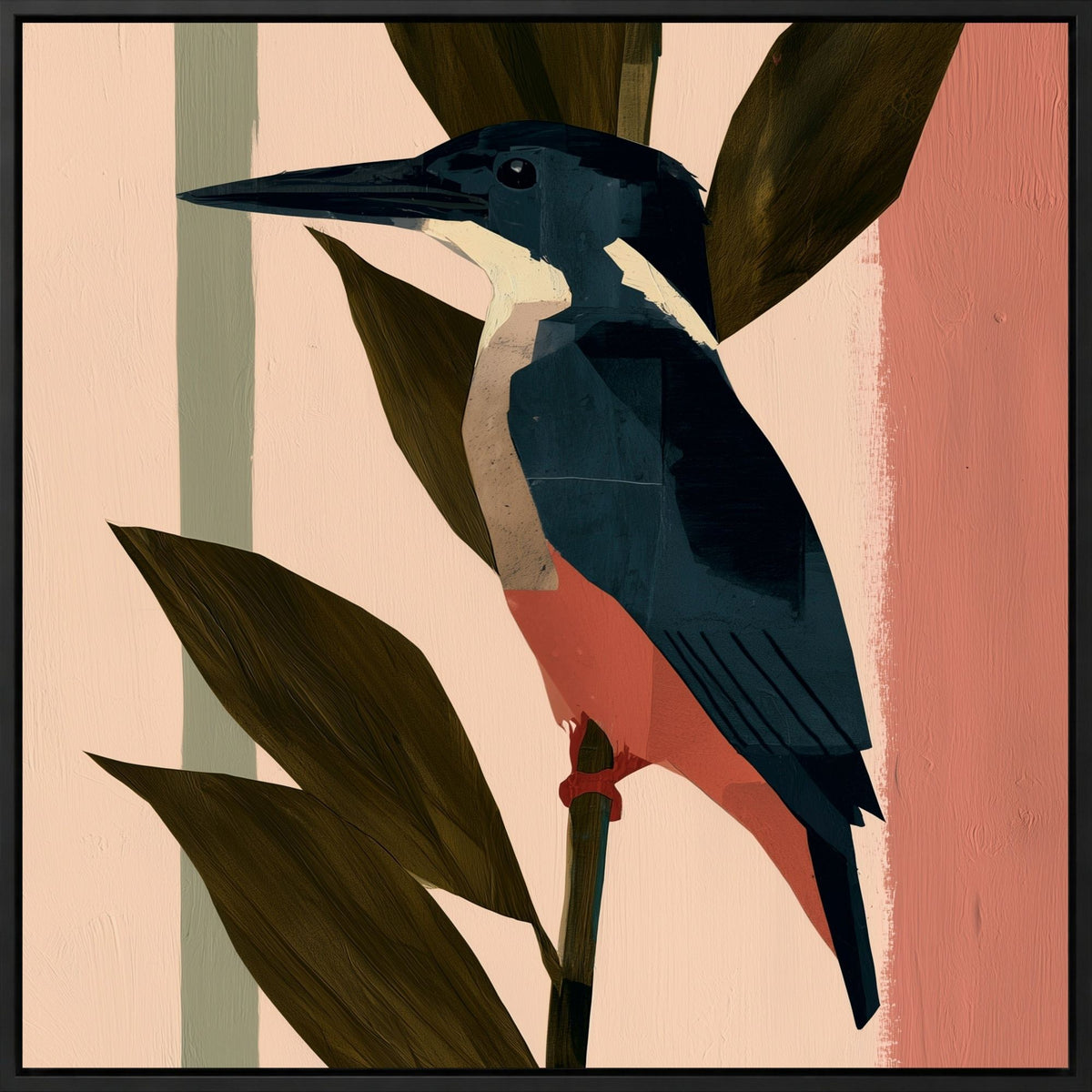Kingfisher in Blush