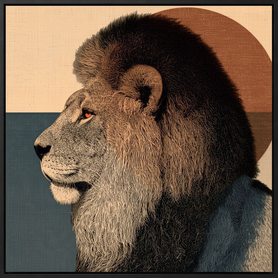 Lion at Sundown