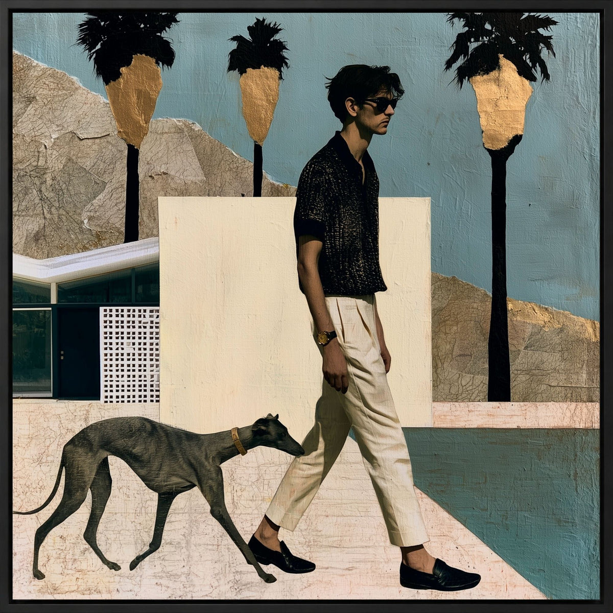 Promenade with Greyhound