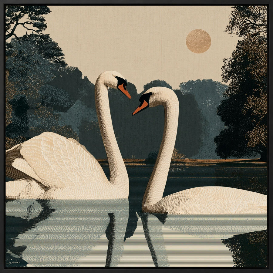 Swans at Dusk