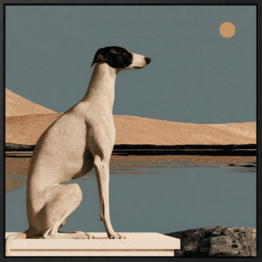 Whippet by the Lake
